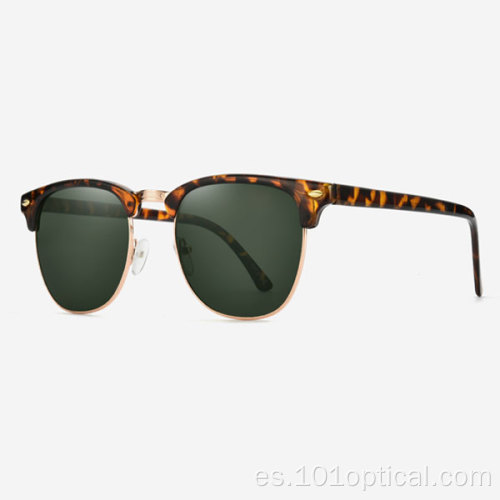 Gafas de sol cuadradas Clubmaster para mujer y hombre